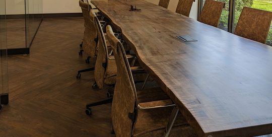 Created Hardwood Conference Table
